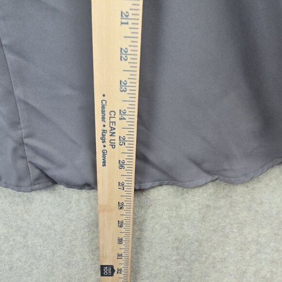 Ann Taylor Factory Womens V-Neck Blouse XL Gray Polyester Modal Blend - Picture 5 of 6